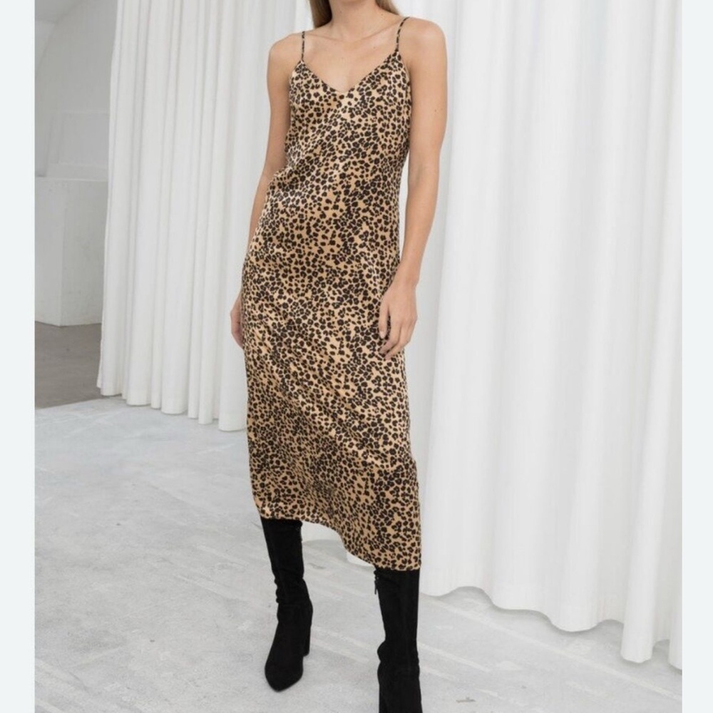 Express Leopard Print Slip Dress